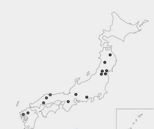 KURA ONE日本酒酒藏地圖