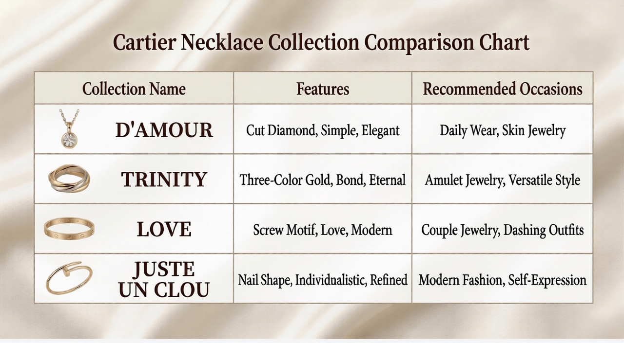 How to Choose Your First Cartier Necklace? Entry-level Recommendations!