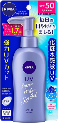 นีเวีย ซัน โพรเทค วอเตอร์ เจล (สูตรญี่ปุ่น) SPF50/PA+++ หัวปั๊ม 140 กรัม