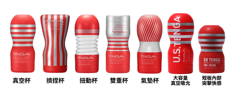 TENGA CUP 7種刺激類型