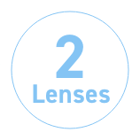 2 Lenses per Box.