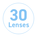 30 Lenses per Box.