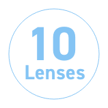 10 Lenses per Box.