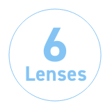 6 Lenses per Box.