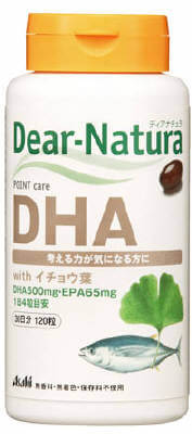 朝日食品集團 Dear Natura Dear-Natura DHA 含銀杏葉（120 粒）