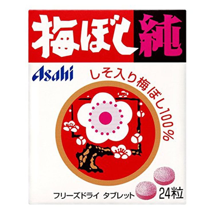 朝日食品集團 Asahi朝日 梅干糖純 24粒
