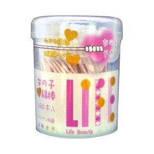 Heiwa Medic Girls' Anti-Drug Cotton Swabs, 160 Pieces