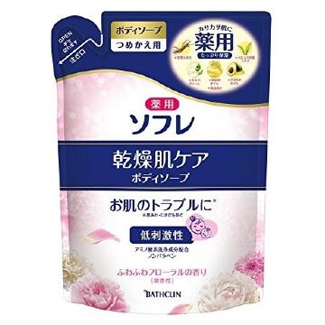 薬用ソフレ 乾燥肌ケアボディソープ替 400ml