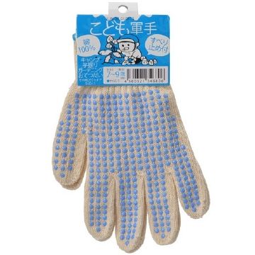 Children work gloves slip with blue S