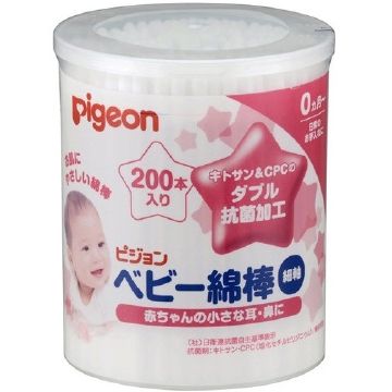 Pigeon 婴儿棉签 细杆 200 支