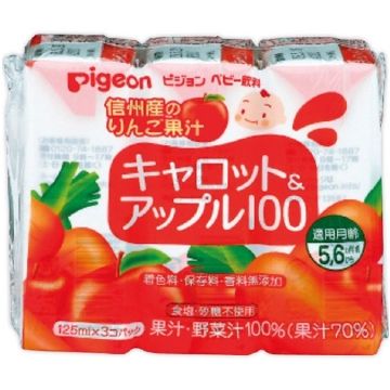 Pigeon 胡萝卜苹果味 100 125ml x 3