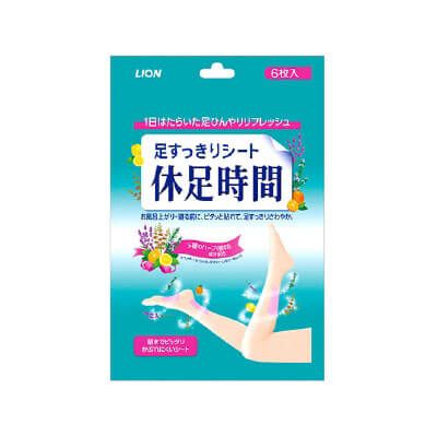 "Kyusoku Jikan" Foot and Leg Refreshing Patches (6 Sheets)