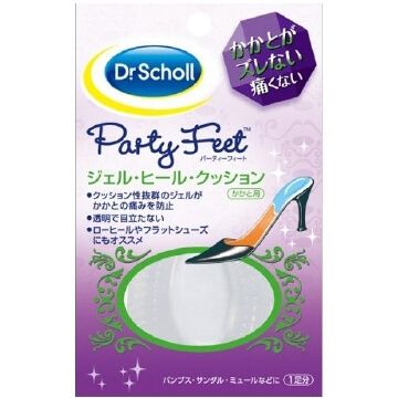 ドクターショール パーティーフィート ジェルヒールクッションプラス 1足
