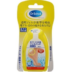 ドクターショール 靴ずれ・まめ保護ジェルパッドかかと用 4枚