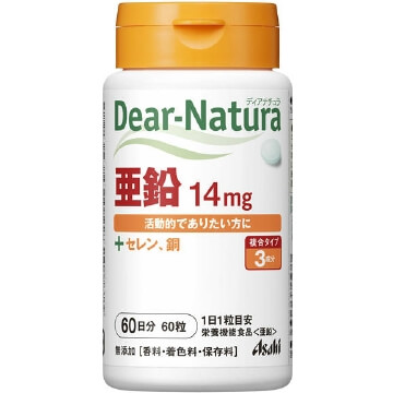 朝日食品集團 Dear Natura Dear-Natura 亜鉛 60粒