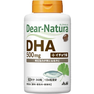 朝日食品集團 Dear Natura 朝日食品 Dear-Natura DHA with 銀杏葉 240粒
