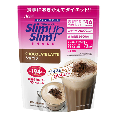朝日食品集團 Slim Up Slim Asahi 朝日Slim UP Slim代餐粉 巧克力味 360g