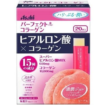 朝日Asahi 完美 浓润透明质酸X蛋白胶原果冻 (20条装)