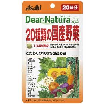 朝日食品集團 Dear Natura 親愛的-的Natura風格20種國內蔬菜80粒