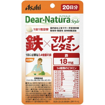 Dear-Natura Style iron × multi-vitamin 20 grains ｜ DOKODEMO