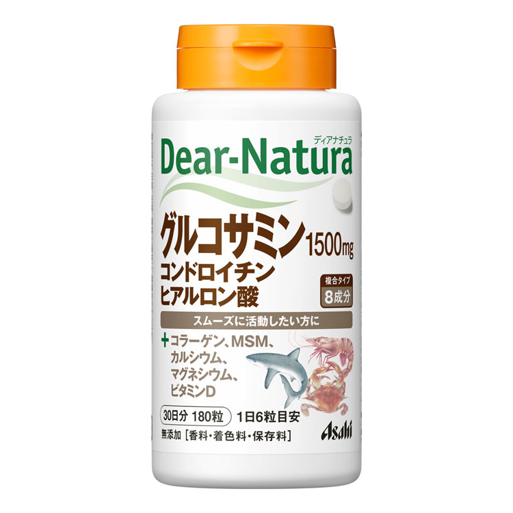 朝日食品集團 Dear Natura Asahi朝日 Dear-Natura 玻尿酸葡糖胺軟骨素 180粒