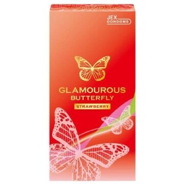 Glamorous Butterfly Strawberry 6 pieces