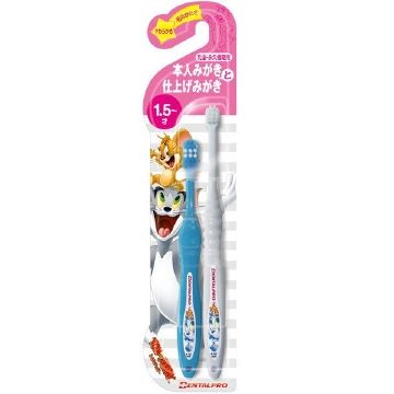 톰과 제리 칫솔 1.5세용 본인 양치 & 마무리 양치 2개입