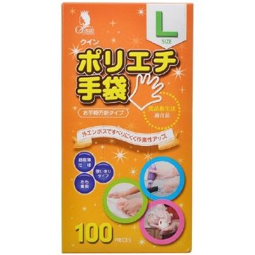 퀸폴리에치 장갑 L 100매