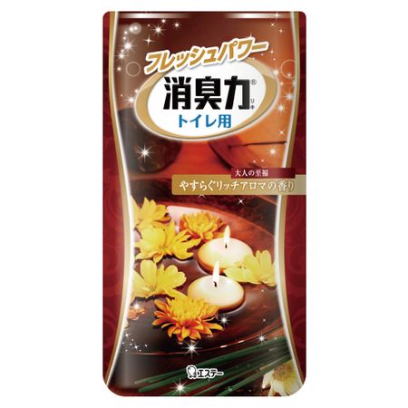 Deodorizing power for toilets. Adult bliss. Rich aroma scent.