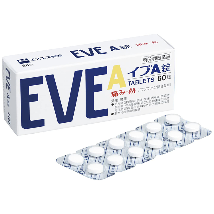 白兔牌 EVE A锭 止痛药 60粒【指定第2类医药品】