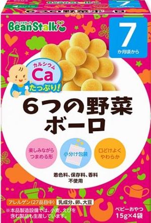 Six vegetables bolo 60g (15g × 4 bags)