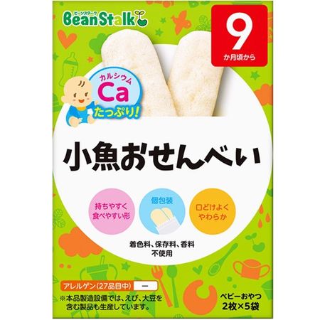 Beanstalk 小魚米餅 20g