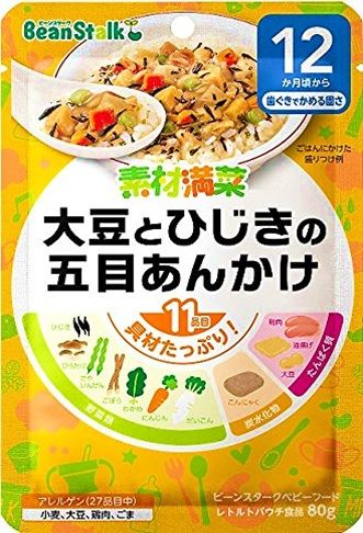 Gomoku sauce 80g of material manna soybean and hijiki