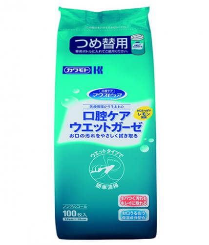 MouthPure® Oral Care Wet Gauze Refill 100 Sheets