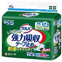 Salva Anshin W Fit 强力吸水胶带 中号 12片