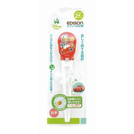 Edison Chopsticks Cars Red (Right-handed)