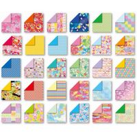 와시풍 양면 치요가미 세트 15×15cm 30색 120매