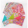 Japanese paper style double-sided Chiyogami paper 15 x 15 cm 30 colors 120 sheets