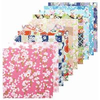 和紙川澄特製手工染色京都友禪和紙千代神 15 厘米 10 種圖案