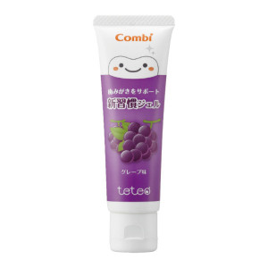 Combi Teteo牙膏支持新的習慣凝膠葡萄味
