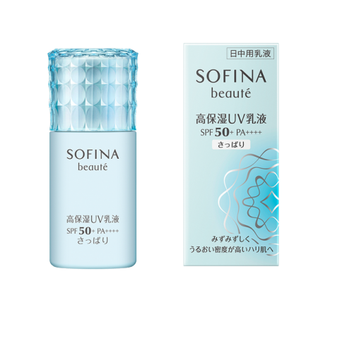 花王 SOFINA beaute 皮雅卡丹蘇菲娜頑濕度UV洗劑&lt;美白&gt; SPF50 + PA ++++刷新30毫升