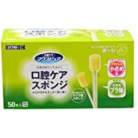 마우스퓨어 구강 케어 스펀지 플라스틱 손잡이 S 50개입