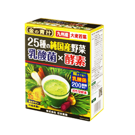 aojiru green juice Indigenous vegetables lactic acid bacteria × enzyme 30 pack of green juice 25 kinds of gold