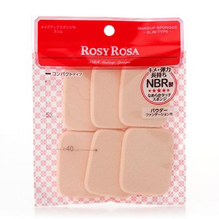 ROSETTE ROSY ROSA 化妝海綿N 細長型 6入