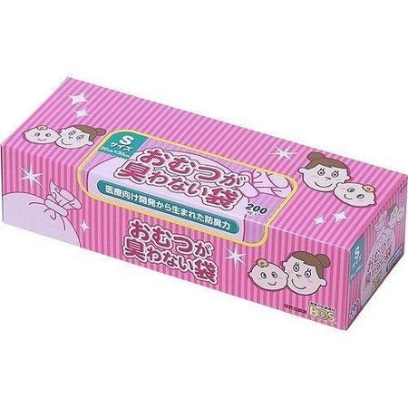 BOS 婴儿尿布防臭袋，小号，200个装