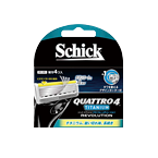 Schick 舒適牌 Schick 別緻的Quattro 4鈦革命刀片4件
