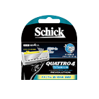 Schick Quattro 4 Titanium Revolution Replacement Blades (Pack of 4)