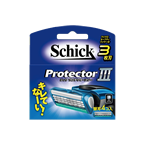 Schick Protector Three Replacement Blades, Pack of 4
