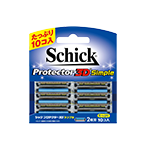 Schick Protector 3D Simple Replacement Blades, Pack of 10