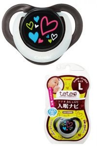 Teteo 安抚奶嘴睡眠导航器 L 码 黑色 (BK)